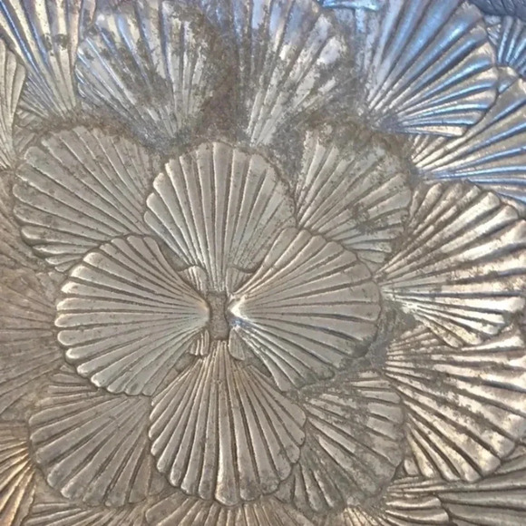 Arthur Court Large Aluminum Salad bowl With Utensils 14" - Picture 7 of 9